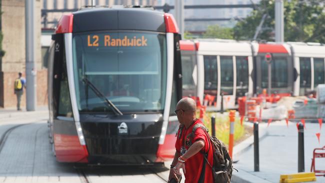 Light rail testing is ongoing. Picture John Grainger