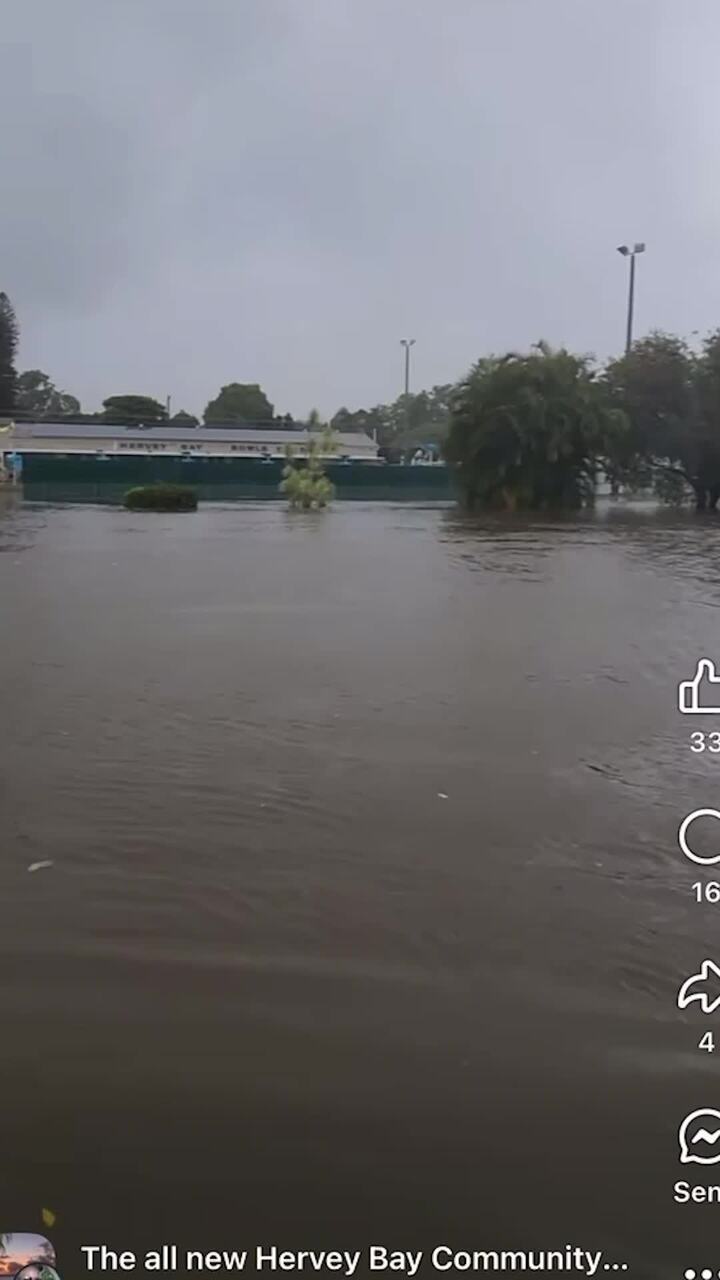 Major flooding throughout Hervey Bay following cyclone