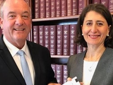 Copy picture of Gladys Berejiklian with Daryl Maguire