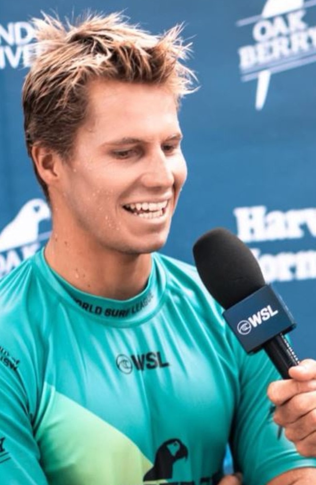 Connor Lyons competed in the World Surf League and runs his own surf school on the Sunshine Coast. Picture: Instagram