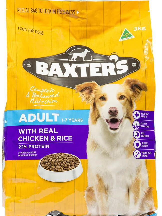 Woolworths Baxter's dog food.