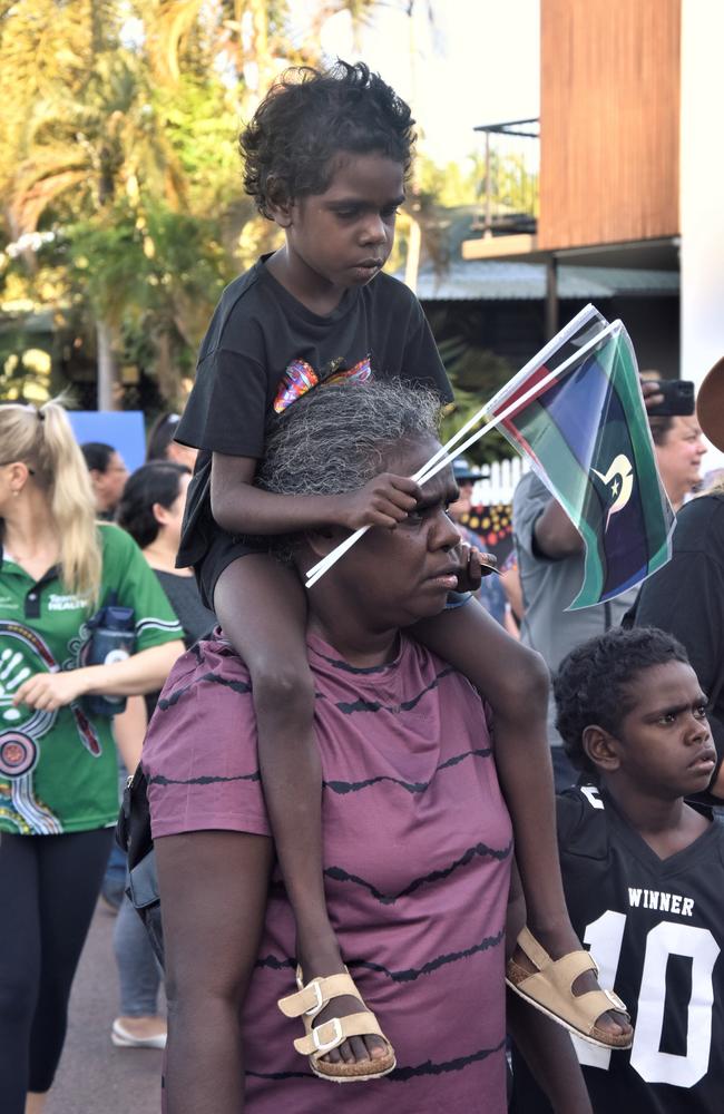 Thousands of Territorians took part in the 2023 NAIDOC march in Darwin, which saw the highest number of marchers the Territory has seen. Picture: Sierra Haigh