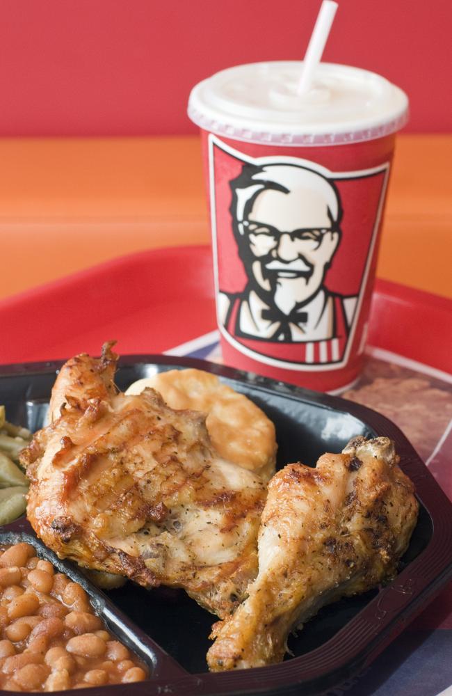 Healthier choice ... Grilled chicken from a KFC in the USA.