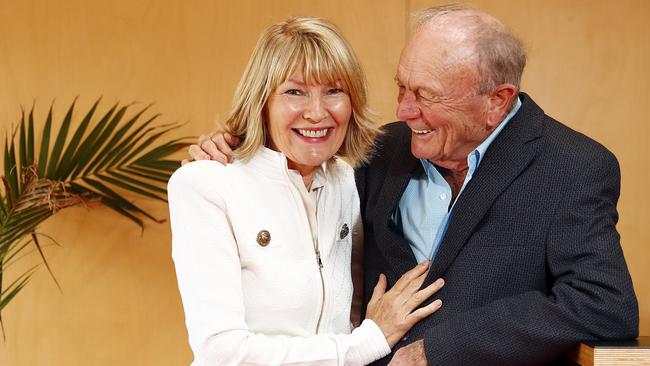 Katie Page with husband Gerry Harvey. Picture: Sam Ruttyn
