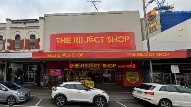 Kensington's Kendra Alice Thompson is accused of stabbing a 76-year-old man at Moonee Ponds Reject Shop in October 2024. Picture: Google Maps.