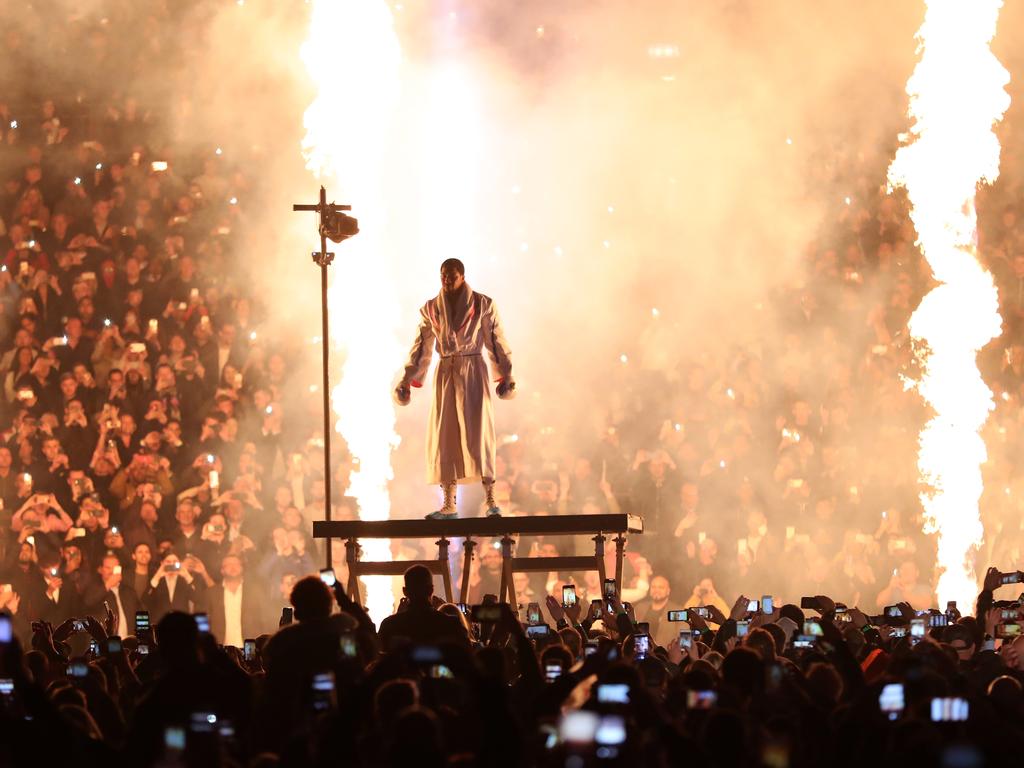 The champ is here. (Photo by Richard Heathcote/Getty Images)