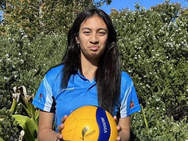 Taylah Ngaro-Tau will compete for the NSW U15s girls at the School Sport Australia U15s Volleyball Championships. Picture: Contributed
