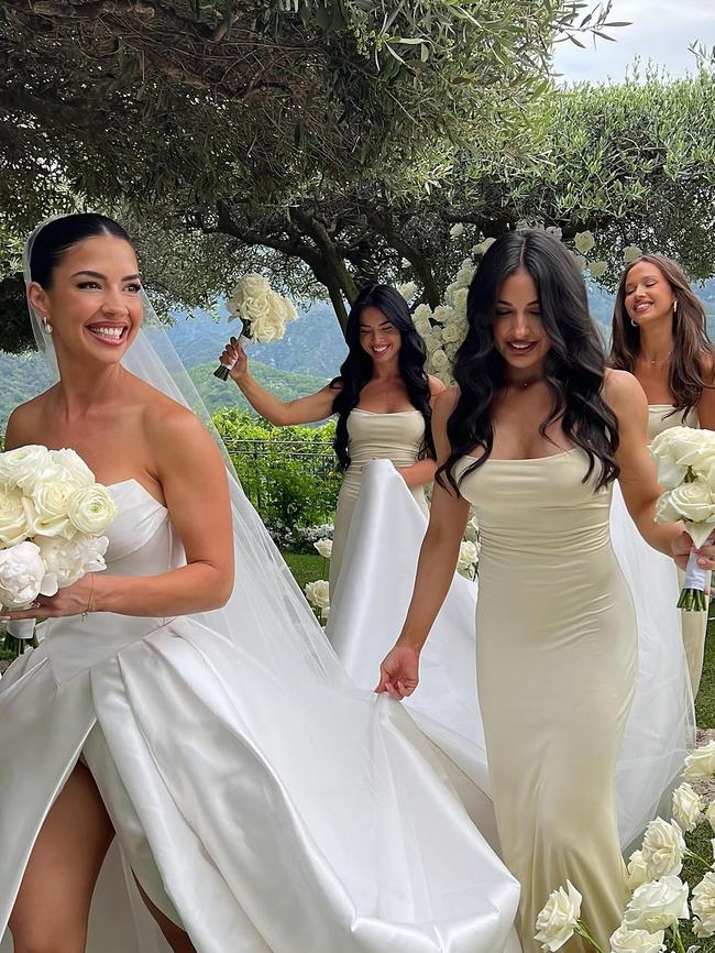 The bride was all smiles. Picture: Instagram