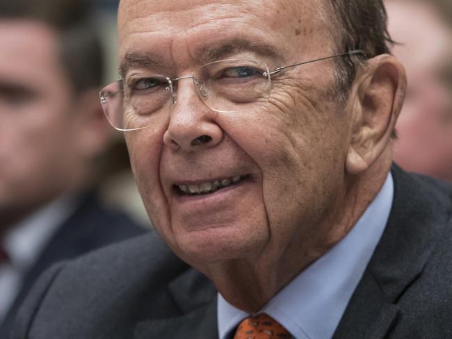 It’s been suggested the Russian connection exposed in the leak makes Wilbur Ross’s position as Secretary of Commerce ‘untenable’. Picture: J. Scott Applewhite/AP Photo