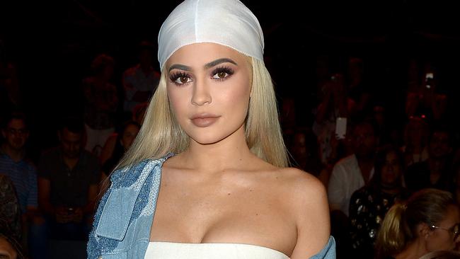 Kylie Jenner, pictured during New York fashion week, has shared a series of sexy topless photos with rapper boyfriend, Tyga. Picture: Getty Images