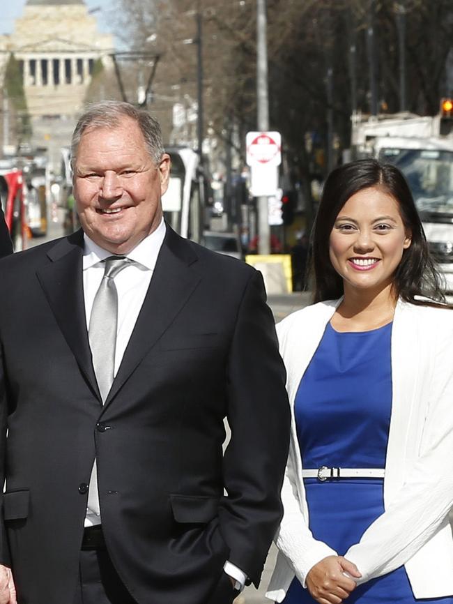 Former lord mayor Robert Doyle and councillor Tessa Sullivan.