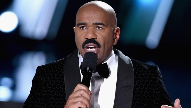 Steve Harvey reveals the drastic measures he had to take after revealing the wrong Miss Universe winner.(Photo by Ethan Miller/Getty Images)