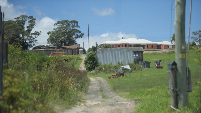 The property at Dural in Sydney’s northwest, where the caravan containing explosives was relocated before the discovery. Picture: Jeremy Piper