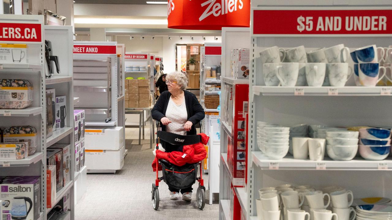 Hudson’s Bay is rolling out Zellers’ store-in-store units across Canada. Picture: The Canadian Press/Alamy