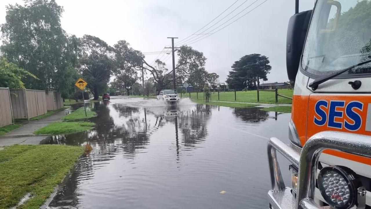 Victoria was hit by severe thunderstorms on Friday. Picture: SES