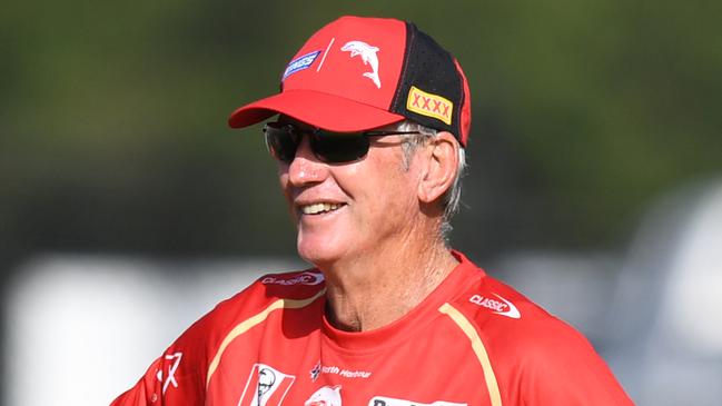 Wayne Bennett at Dolphins training. Picture: NRL Imagery