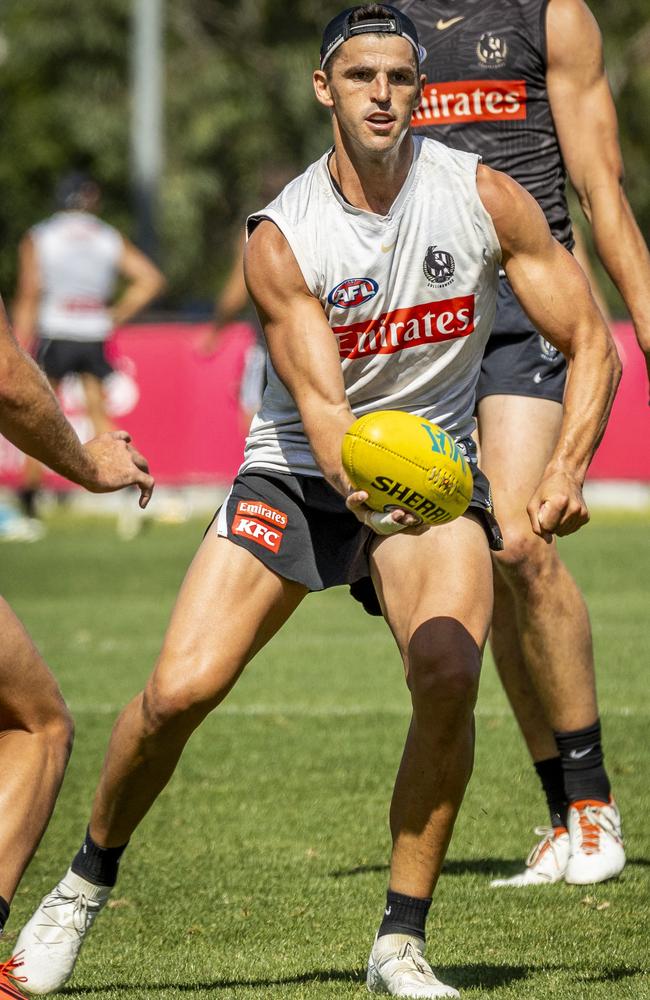 Pendlebury says he hopes to say fit and keep going. Picture: Jake Nowakowski