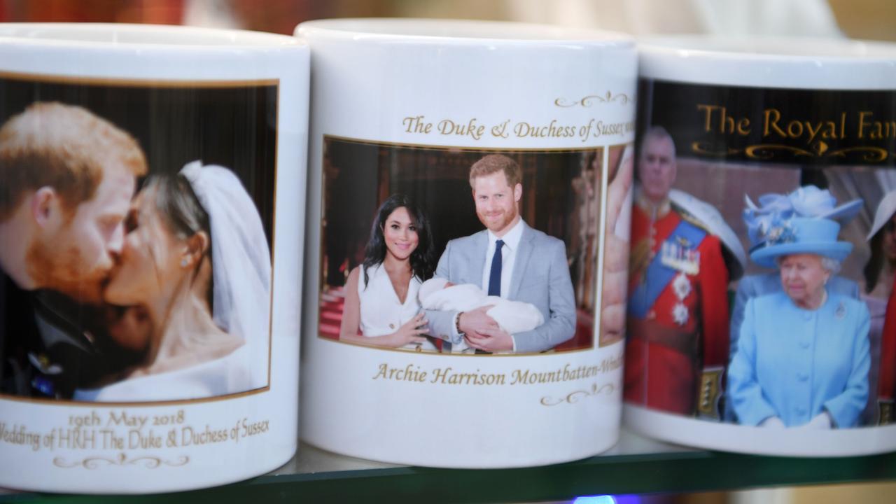 Items featuring Queen Elizabeth II, which were already popular, only increased in demand following her death in September. Picture: Daniel Leal-Olivas / AFP