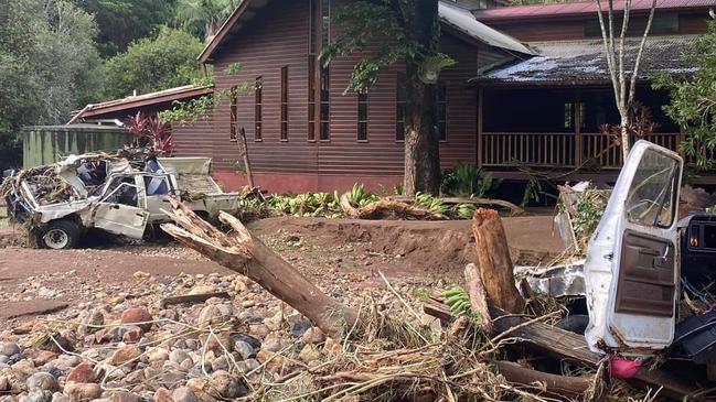 Mullumbimby flooding and landslides have left a picture of devastation. Picture: Zali Spinner