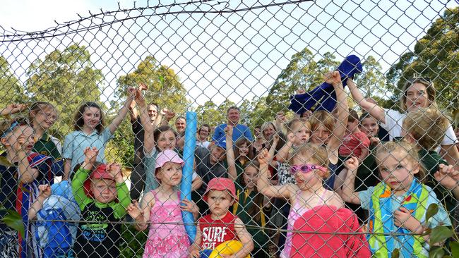 The Olinda community saved their local swimming pool after a year of campaigning against it's closure by the Shire of Yarra Ranges. Picture: Steve Tanner