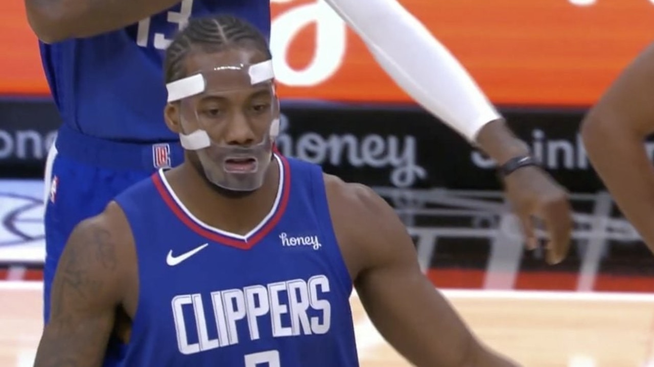 Nba Live Scores Kawhi Leonard Mask Reaction Memes Los Angeles Clippers Vs Portland Trail Blazers Injury