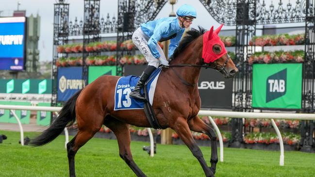 Lady In Pink will improve on a strong first-up run in the Group 2 Tristarc Stakes at Caulfield. Picture: Racing Photos via Getty Images