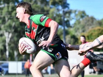 Braydon Grant of Sarina in action. Picture: Supplied