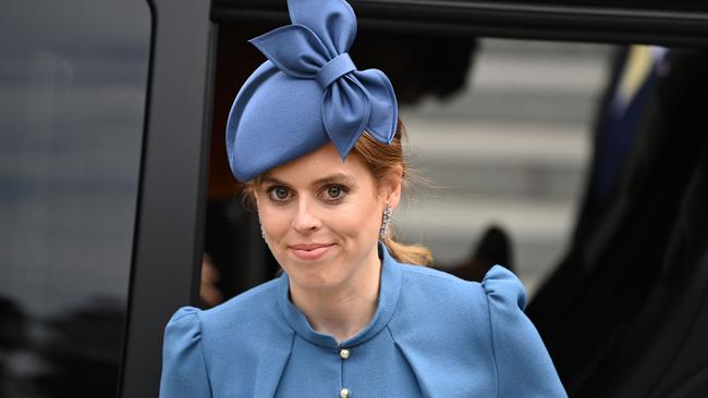 Princess Beatrice attended a meeting before the interview. Picture: Daniel Leal/POOL/AFP