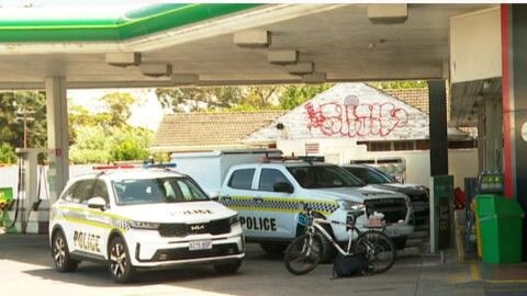 Police are investigating two service station robberies at West Beach and Fulham this morning. Picture: 7NEWS