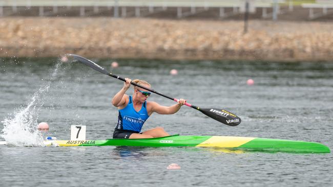 Sydney paddler Georgia Sinclair came to canoe sprint via surf life saving and ocean paddling.