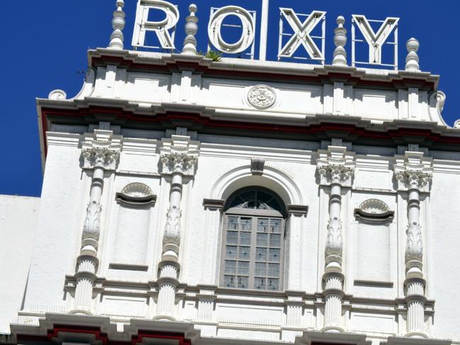 Ornate decoration on The Roxy music venue in Parramatta.