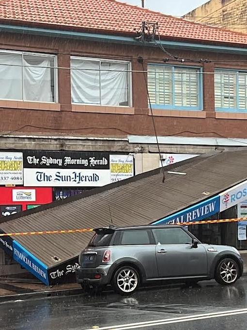 A shopfront awning in Rose Bay North.