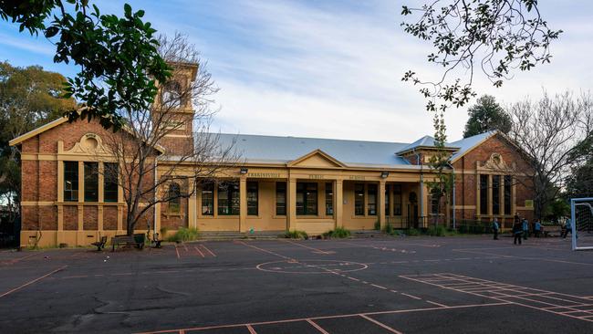 Erskineville Public School in Sydney’s inner west is one of just 18 schools to have seen both gross income and per-student funding shrink over a five-year period. Picture: Justin Lloyd