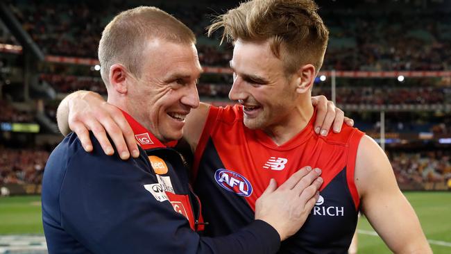 Dom Tyson says Simon Goodwin was honest during his exit interview about his likely opportunities at the Demons.