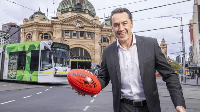 Melbourne Lord Mayor hopeful Anthony Koutoufides is calling for the Grand final Parade to be brought back to the CBD. Picture by Wayne Taylor 20th September 2024