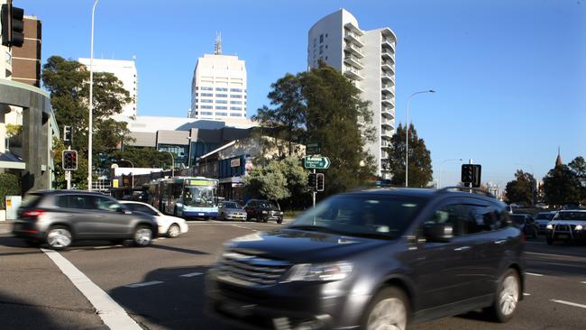 Corner of Old South Head Road and Bondi Road in Bondi Junction, Sydney.