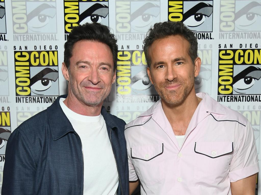 Hugh Jackman and Ryan Reynolds have much to celebrate. Picture: Getty Images for Disney