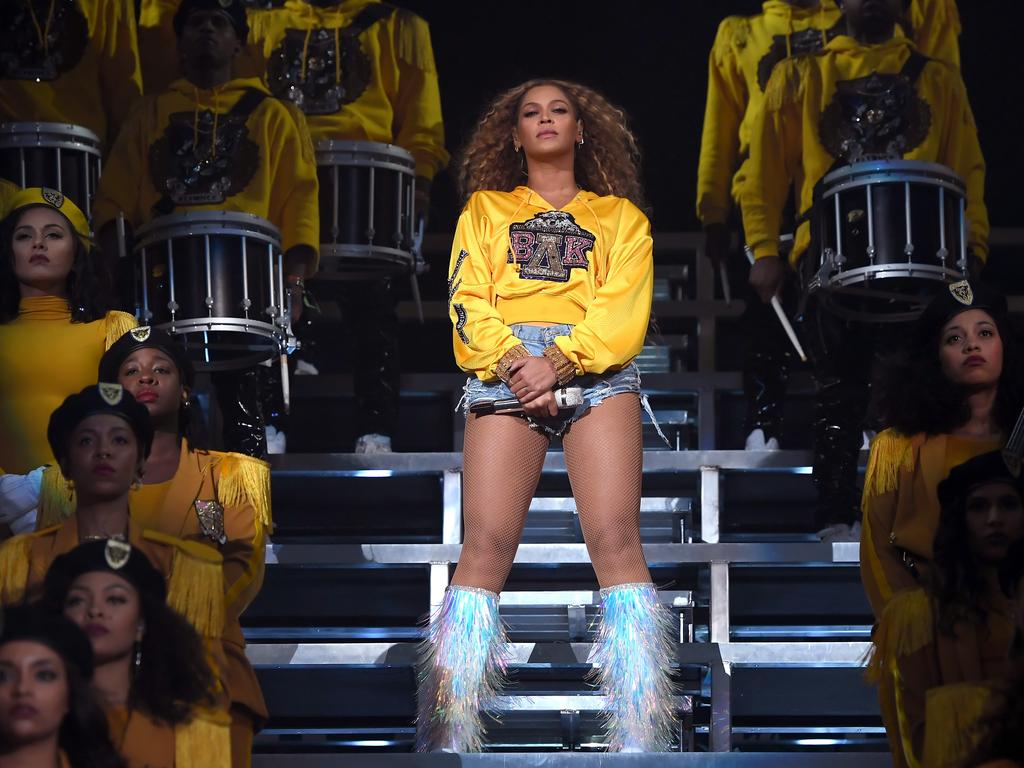 Beyoncé Knowles onstage during her 2018 Coachella performance. Picture: Getty