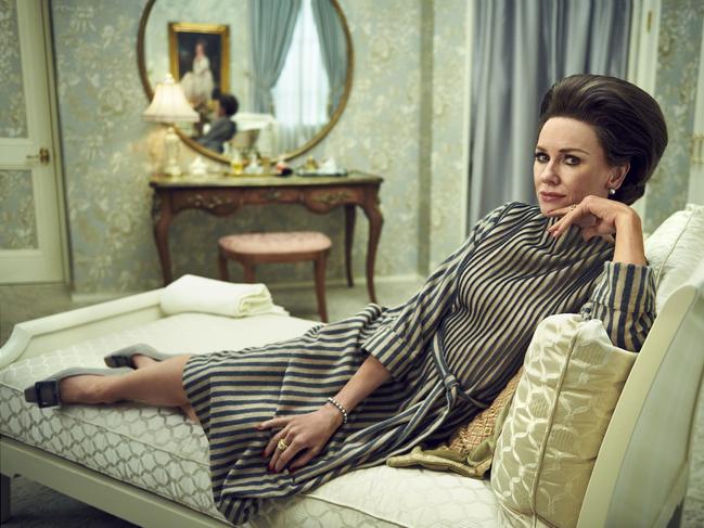 Naomi Watts as Babe Paley in Feud: Capote Vs. The Swans. Picture: Pari Dukovic/FX