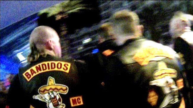 Gold Coast Bikie Brawl involving several members of the Bandidos. Photo: A Current Affair