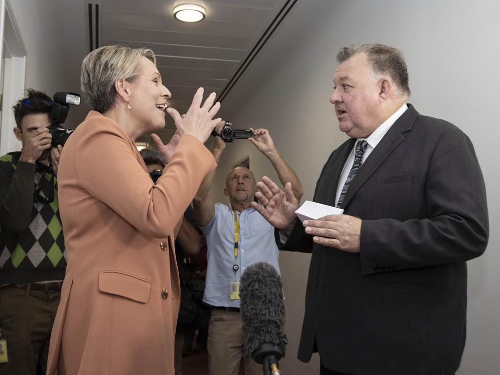 Craig Kelly’s dressing down was prompted by a public confrontation between him and senior Labor MP Tanya Plibersek. Picture: NCA NewsWire / Gary Ramage