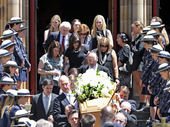 Georgina Bartter’s funeral at St Mary's Catholic Church in North Sydney. Picture: Stephen Cooper