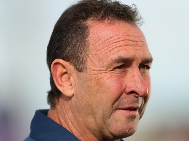 Canberra coach Ricky Stuart lamented his side’s lacklustre defence during the week. (Photo by Kelly Defina/Getty Images)