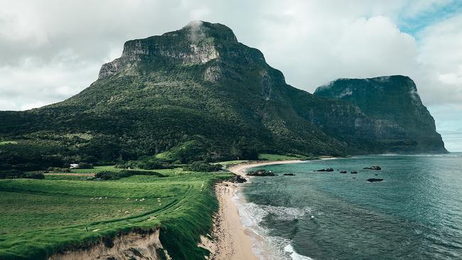 Mt Gower and Mt Lidgbird Lord Howe Island. Picture: Eugene Tan for Destination NSW