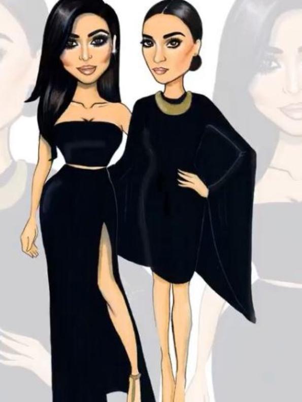 The Kardashian sisters have been one of his biggest hits - and they’ve even reposted his work of them. Picture:<a contentType="text" href="https://www.instagram.com/aaronfavaloro/" shape="rect" title="www.instagram.com"> Instagram/Aaronfavaloro</a>