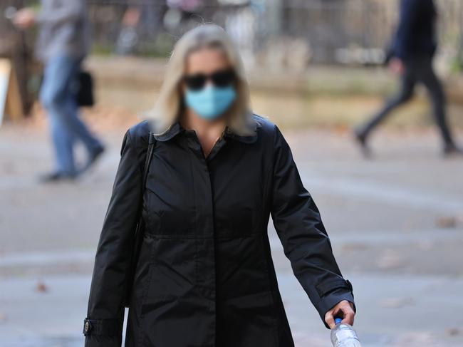 Murder accused Chris Dawson’s lover and later wife ‘JC’, pictured arriving at the Supreme Court, Sydney. Picture: NCA NewsWire / Damian Shaw