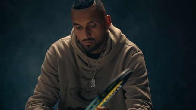 Nick Kyrgios in a scene from Netflix documentary Break Point. Picture: Netflix