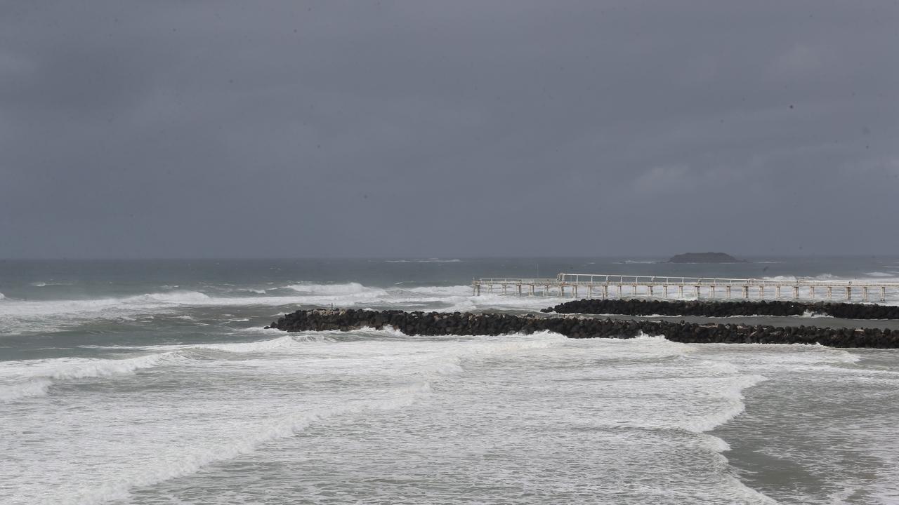 Erosion at DBah and Snapper Rocks. Picture: Mike Batterham