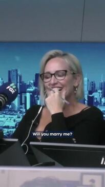 Aussie radio stars shocked as woman's proposal is rejected live on-air