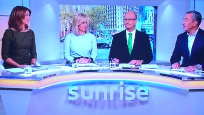 The Sunrise team in Sydney this morning.